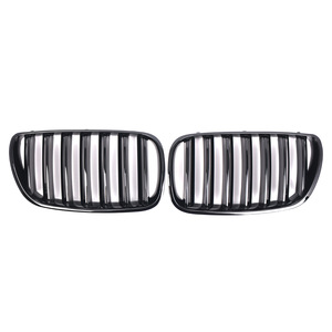 Rejilla de parachoques delantero BMW E83, negro brillante, línea única, plástico ABS, para modelos 2007-2010 - Product Image 1