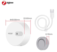Détecteur de présence humaine à micro-ondes 24 GHz Zigllee Tuya Smart Home, contrôle à distance par application, détection de mouvement magnétique