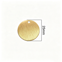 Plaque d'identification pour chien en laiton massif, forme ronde ou rectangulaire, personnalisable avec logo gravé