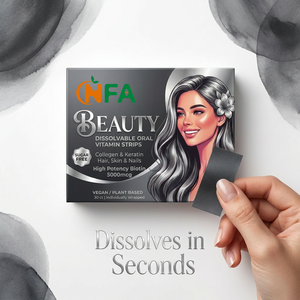 Venta Directa de Fábrica: Tiras de Vitaminas Orales Disolubles sin Azúcar para un Cabello, Piel y Uñas Más Fuertes, Biotina de Alta Potencia - Product Image 6