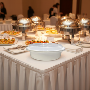 Conteneur alimentaire jetable en plastique PP de qualité commerciale avec couvercle durable, idéal pour la restauration et la préparation des repas - Product Image 1