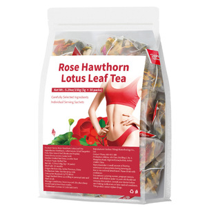 Tè Premium Miscelato Aromatizzato con Rosa, Biancospino, Foglia di Loto e Buccia d'<span class=keywords><strong>Arancia</strong></span>, 5g X 30 Bustine Piramidali, Stimola il Metabolismo e Favorisce la Digestione - Product Image 6