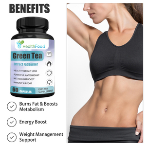 Cápsulas de Extracto de Té Verde para Adultos de Marca Privada, Quemador de Grasa, Favorecen la Pérdida de Peso Saludable, Cápsulas Antioxidantes Potentes - Product Image 6