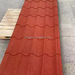 Tuile de toit en acier revêtu de pierre <span class=keywords><strong>anti</strong></span>-<span class=keywords><strong>mousse</strong></span> de la marque Kunya, surface autonettoyante pour la saison humide et pluvieuse, bungalow, garage, atelier - Product Image 2