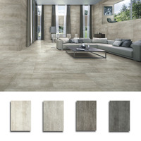Carreaux de sol antidérapants en porcelaine, carrelage de sol rustique brossé, nouveau style