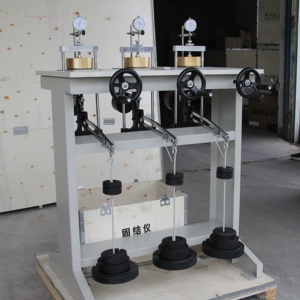 Machine d'essai d'œdomètre de sol à trois cellules HBJF, haute précision 0,2 %, IP55, équipement de laboratoire géotechnique - Product Image 1