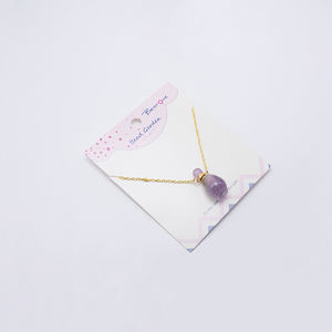 Collier Bouteille d'Huile Essentielle Collier de Pierres Précieuses Naturelles Collier Pendentif Améthyste Collier de Pierres Précieuses Prêt à Expédier - Product Image 6