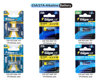 Батарейка щелочная 23A MN21/23 12В, долговечная, для пульта потолочного вентилятора, открывателя гаражных ворот, дверного звонка, брелока для ключей