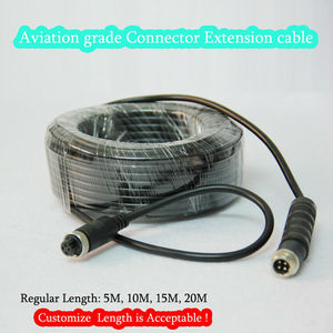 Cable de 4 pines de cámara de marcha atrás de extensión impermeable fuerte y duradera - Product Image 3