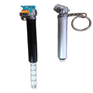 Porte-clés en métal personnalisés de différentes couleurs, cadeaux promotionnels, porte-clés avec logo personnalisé, porte-clés avec jauge de pression des pneus - Product Image 2