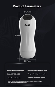 Godet de masturbation masculin automatique vibrant et aspirant en forme d'escargot, rechargeable, sûr pour la peau, durable, jouet sexuel pour hommes - Product Image 6
