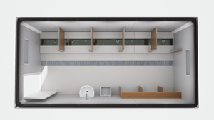<span class=keywords><strong>Conteneur</strong></span> détachable portable pour bureau mobile extérieur d'hôtel <span class=keywords><strong>ou</strong></span> camping avec salle de douche de toilette en panneau sandwich - Product Image 4