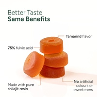 Gummies de Shilajit TK, best-seller Amazon, 60 pièces emballées individuellement, complément alimentaire, soutien OEM, améliore l'immunité