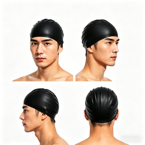 Gorro de Natación de Silicona Dabojin para Mujeres y Hombres, Cómodo, Antideslizante e Impermeable, para Cabello Largo, Duradero, para Adultos, para Todas las Estaciones - Product Image 2