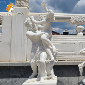 A grandezza naturale classico intagliato a mano famosa scultura stupro della donna sabina <span class=keywords><strong>statua</strong></span> in <span class=keywords><strong>marmo</strong></span> bianco - Product Image 3