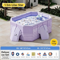Piscine familiale pliable en PVC portable, gonflable avec toboggan et auvent solaire pour les enfants, jeux aquatiques en plein air