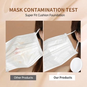 Base de Maquillaje Líquida <span class=keywords><strong>Nude</strong></span> al por Mayor de Marca Privada, Natural, Transparente y Conforme a las Normas, Base de Maquillaje en Cojín Blanco, Crema <span class=keywords><strong>CC</strong></span> en Cojín - Product Image 4