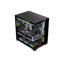Haut de gamme anti-poussière vide ATX Matx pleine tour Table Pc étui rvb lumière ordinateur boîtier de jeu Cpu boîtier armoires tours