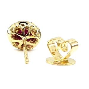 Pendientes de Oro Amarillo de 18k con Diamantes Naturales, Diseño Único de Alta Gama, Excelente Acabado, Joyería Fina para Regalo de Boda o Fiesta - Product Image 3