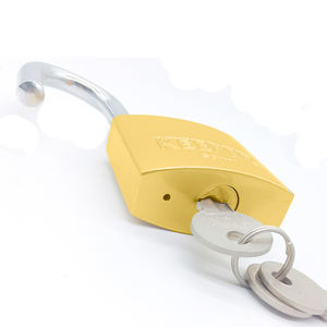 निः शुल्क नमूना शीर्ष सुरक्षा कस्टम लोगो लौह पैडलॉक स्टील शॉकल पीतल पेंट सुरक्षा लॉक के साथ - Product Image 4