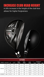 Ensemble complet de clubs de <span class=keywords><strong>golf</strong></span> professionnels PGM MTG036 pour droitiers, conformes aux normes USGA, 13 pièces, drivers en titane, poignée en caoutchouc, MEGA PRO pour hommes - Product Image 6