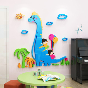 Adesivi Murali in Acrilico a Forma di Dinosauro Cartoonesco, Impermeabili ed Ecologici, Autoadesivi <span class=keywords><strong>per</strong></span> <span class=keywords><strong>Camerette</strong></span> dei Bambini, Decorazioni Carine <span class=keywords><strong>per</strong></span> Asili e Neonati - Product Image 1