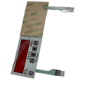 Nhà máy tùy chỉnh Tactile dập nổi nút 4 phím màng chuyển đổi màng bàn phím với 3m467 dính cho thiết bị điện - Product Image 3
