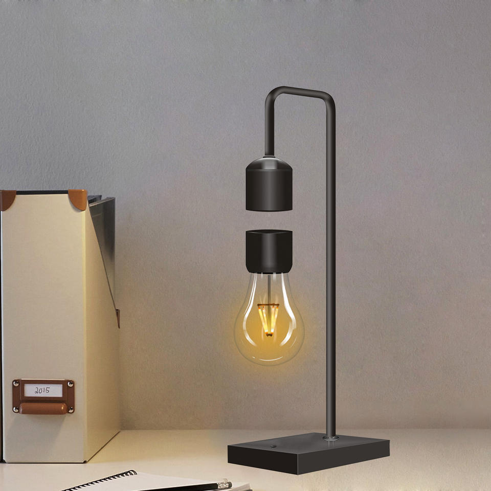 Gleagle Levitate Desk Table Lamp - FB6A Magnetic Levitating Floating LED Light with Wireless Chargin