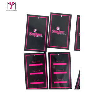 MUYANG Custom Self Adhesive Hair Extension Bundle <b>Wrap</b> Labels Stickers for Hair Pack Logo Printing Hair Labels and Hang Tags - Product Image 2