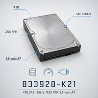 833928-K21 4TB SAS 12Gbps 7200RPM 3.5 Inch Hard Drive Server Pusat Data Penyimpanan Perusahaan