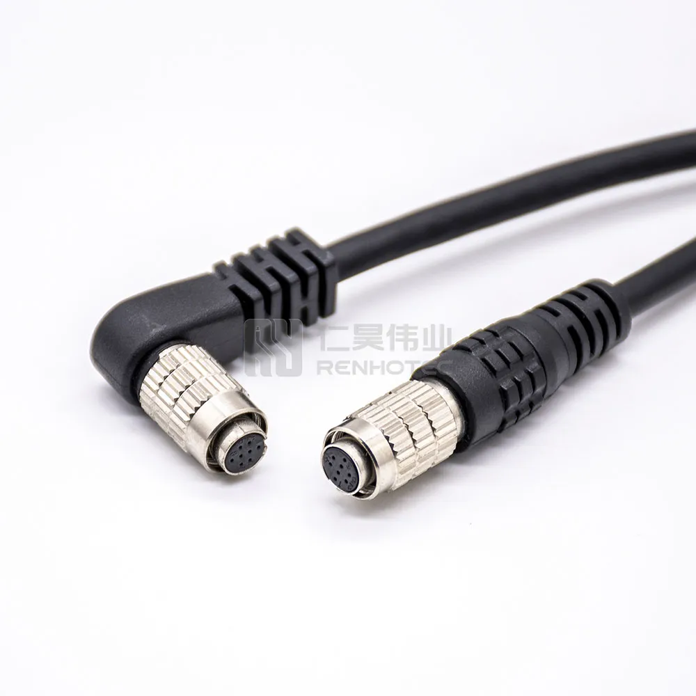 Waterproof Surveillance Camera Power Cable HR10A Connector I/O Video Cable for Rear Car CCTV Camera Communication Cables