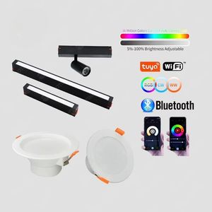 ระบบไฟส่องสว่างแบบรางแม่เหล็กปรับได้ ดีไซน์ใหม่ 12W Cob Pendelleuchte ไฟดาวน์ไลท์แบบซูมได้ ปรับความสว่างได้ ไฟสปอตไลท์แบบติดราง LED - Product Image 1