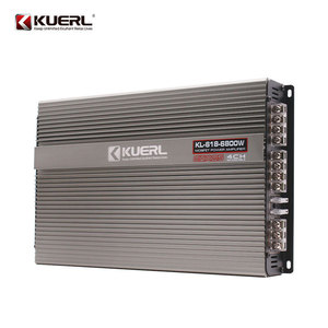 Amplificador de coche KUERL de 4 canales, 6800W, clase AB, aleación de aluminio, 34.2x21x5.5cm, para mejora de audio. - Product Image 4