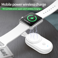 Mini chargeur magnétique sans fil pour porte-clés, batterie externe 1000 mAh, type C PD, charge portable pour montre connectée
