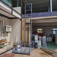 Hydraulischer Einschienen-Güterlift, stabiler Warenlift für Lager, Werkstatt, Fracht-Aufzug mit Sicherheitsvorrichtung