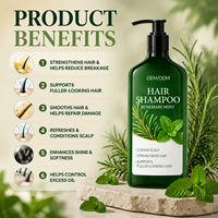 Masque capillaire bio à la menthe et au romarin, enrichi en huile essentielle pour la croissance des cheveux, après-shampoing réparateur en profondeur, soin capillaire, marque privée