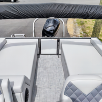 Bateau Ponton en Aluminium de Luxe Avec Moteur et Remorque à Vendre