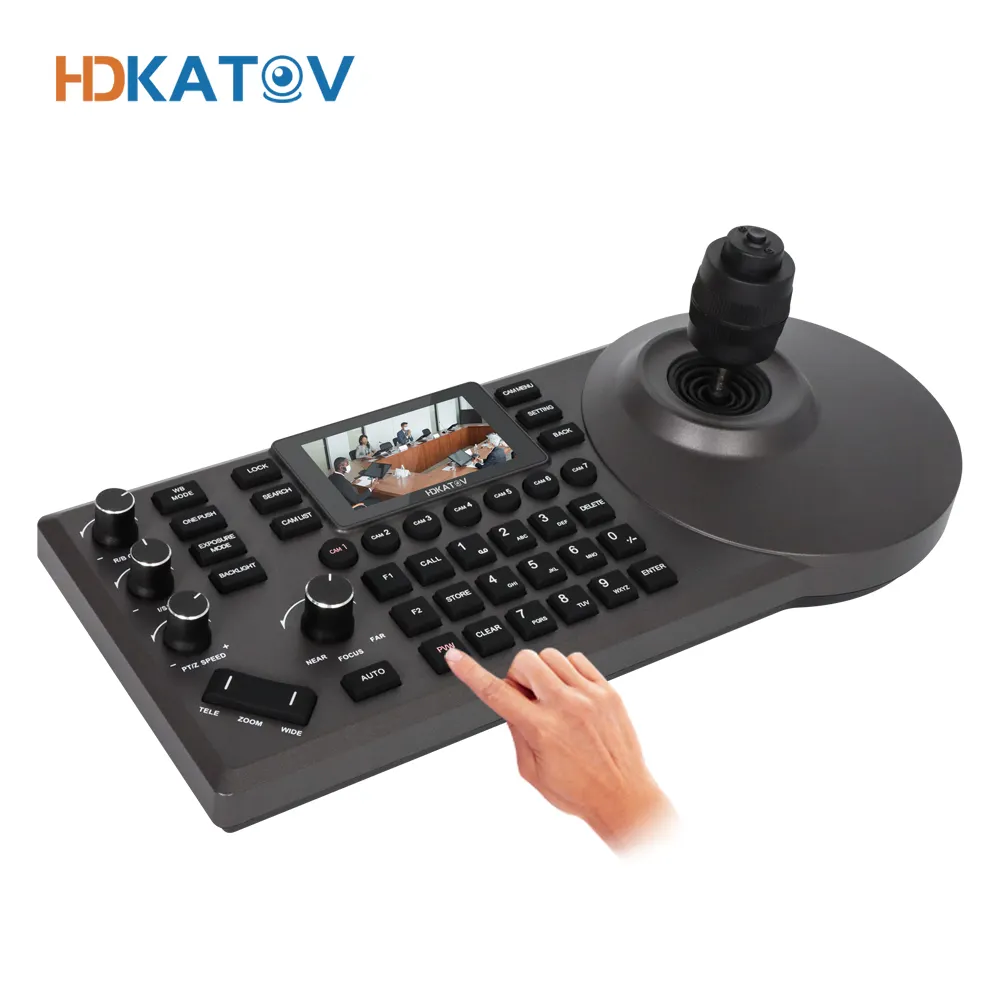 Apparecchiature di trasmissione in diretta portatili broadcast IP joystick controller video switcher con joystick