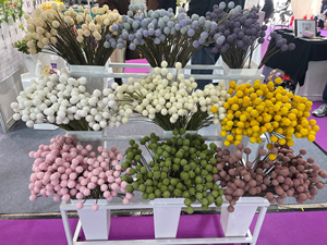 Offre Spéciale – Fleurs Artificielles <span class=keywords><strong>Billy</strong></span> Ball, 7 Tiges, 7 Têtes, 62 cm, Fleurs Boules Dorées pour Décoration Mariage, Maison, Fête, Festival, Vacances - Product Image 4