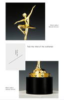 Trophée personnalisé pour ballerine, récompense de ballet or/argent/bronze pour concours de danse, récital et reconnaissance des performances