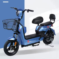 Bicicleta Eléctrica Urbana Resistente, Motor sin Escobillas de 6 Velocidades, 350W 48V, Batería Ligera de Plomo-Ácido, Funciones Electrónicas Inteligentes, para Adultos