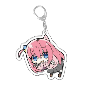 KC14134-14137 <span class=keywords><strong>Bocchi</strong></span> il Rock acrilico portachiavi Hitori Gotoh cartoni animati Guitar Hero portachiavi anello in PVC blocco da costruzione giocattoli regalo per bambini - Product Image 3