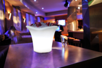 Rak Wine Bar dengan Ember Minuman Bercahaya untuk Klub Malam, Fitur Ember Es dengan 16 Warna Berubah, Tahan Air