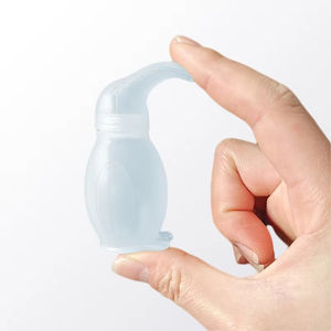 Aspirador nasal de material de silicona para bebés recién nacidos, pingüino suave, Punta larga, succión Nasal, herramienta de limpieza, aspirador Nasal - Product Image 5