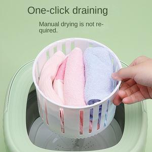 Soldes - Machine à laver et sèche-<span class=keywords><strong>linge</strong></span> mini pliable à affichage numérique 12V 6L - Product Image 3