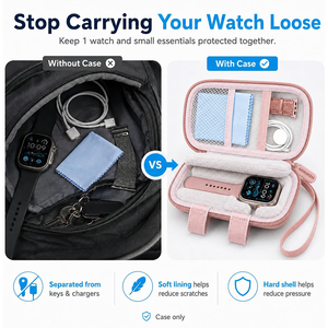 Estuche Rígido Impermeable para Organizar Correas <span class=keywords><strong>de</strong></span> <span class=keywords><strong>Reloj</strong></span>, Personalizable al por Mayor, Compatible con Correas Delgadas y Gruesas para Diferentes Relojes Inteligentes - Product Image 4