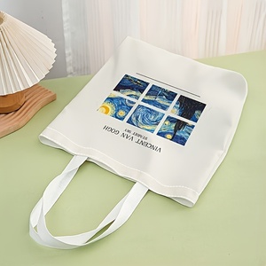 Van Gogh <span class=keywords><strong>nuit</strong></span> étoilée impression conception fourre-tout sac à provisions grande capacité réutilisable pliant épicerie stockage sac à bandoulière - Product Image 3