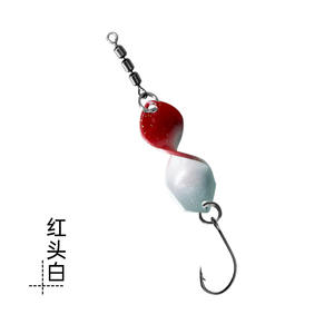 Señuelo de Pesca con Lentejuelas en Espiral, 2.7g/3.8g, Triple Giratorio, Anzuelo Simple de Cobre, Cebo Artificial para Pesca de Lubina, <span class=keywords><strong>Pez</strong></span> Mandarín - Product Image 1