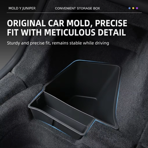 Organisateur de coffre Tesla Model Y Juniper, lot de 2, bac de rangement latéral en TPE avec couvercle, <span class=keywords><strong>plateau</strong></span> de chargement étanche pour le nouveau Model Y 2025 - Product Image 5