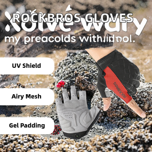 Guantes de Ciclismo Unisex de Verano con Protección UV, Almohadilla de Gel, Malla Transpirable, Pantalla Táctil, para Motociclismo Deportivo - Product Image 3